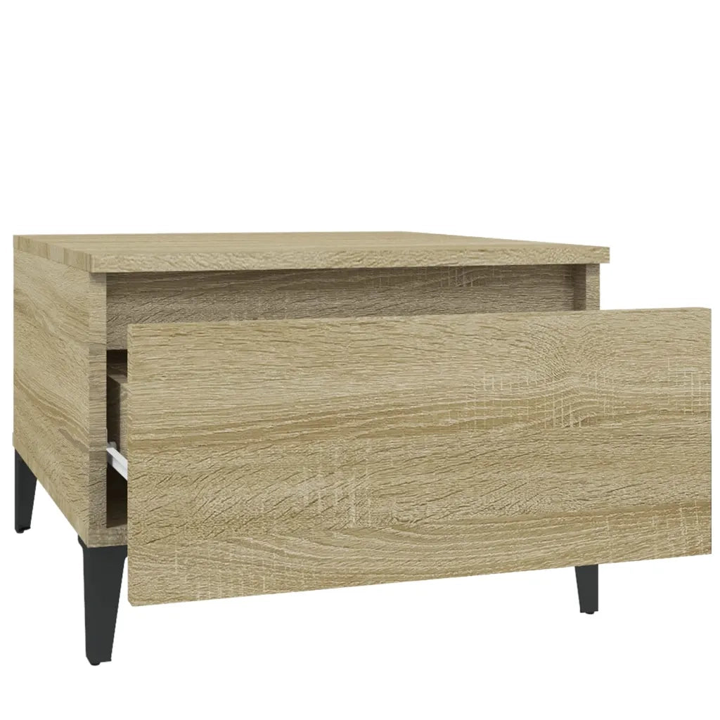 Tavolini 2pz Rovere Sonoma 50x46x35 cm in Legno Multistrato 819523