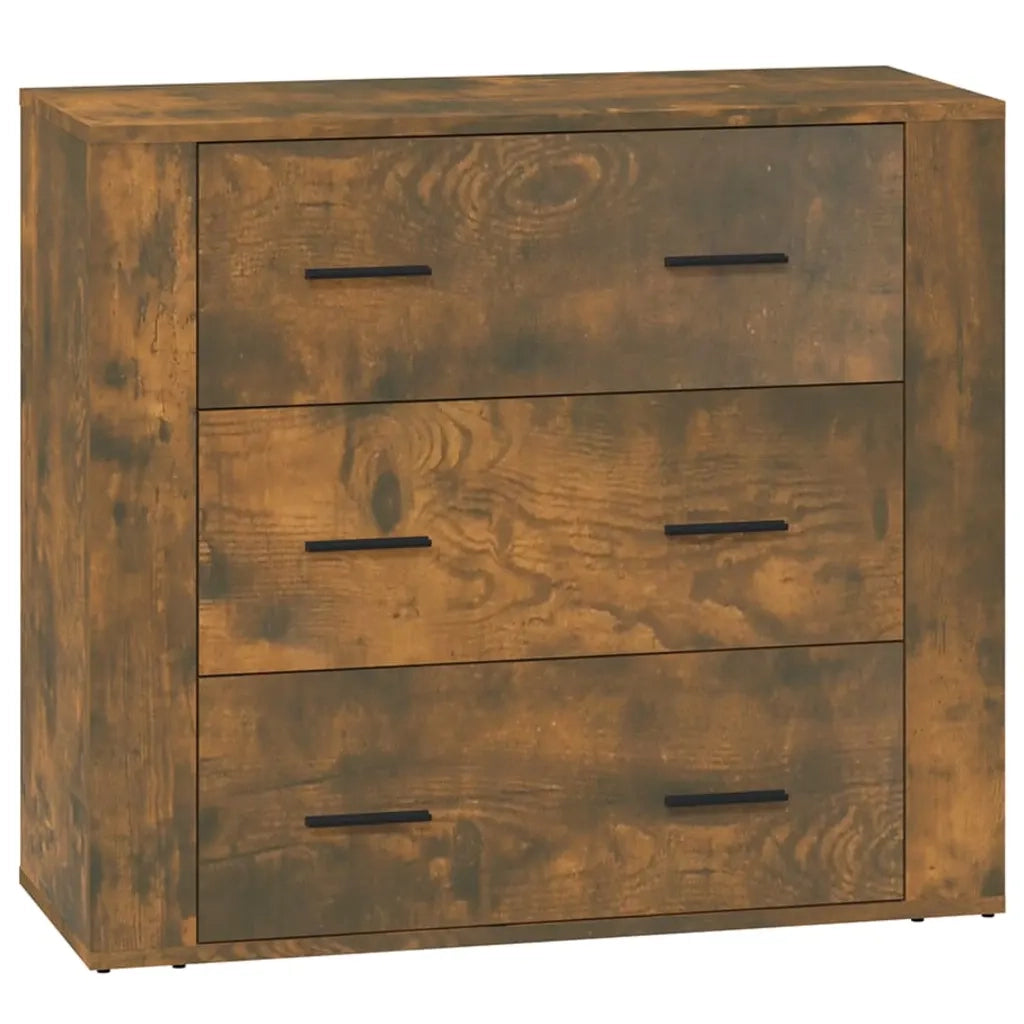 Credenza-Buffet-Armadio da cucina Rovere Fumo 80x33x70 cm in Legno Multistrato