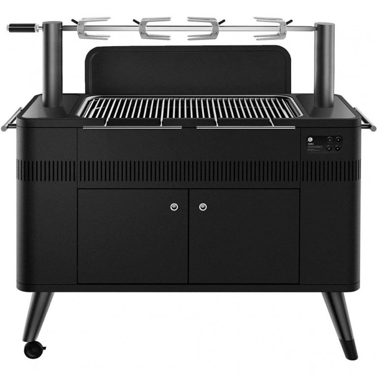 Barbecue HUB II™ Griglia a Carbone di Everdure by Heston Blumenthal con Sistema di Girarrosto e Accensione del Carbone