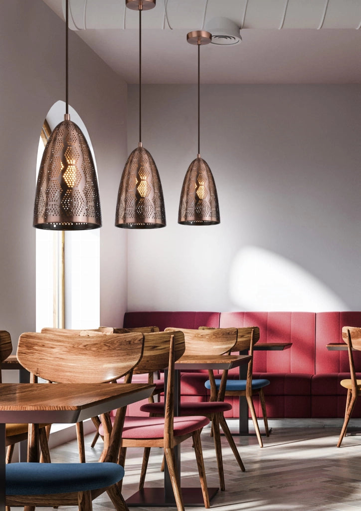 Lampada a sospensione Candellux Sfinks rame Ø20 E27