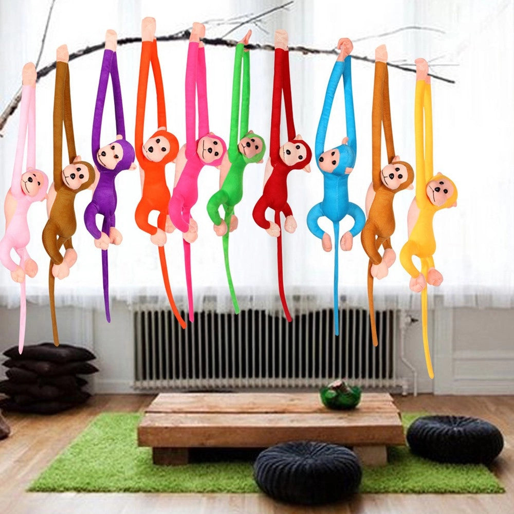 Trade Shop - Peluche Scimmia Da 65 Cm Braccia Lunghe Giocattolo Per Bambini In Vari Colori -
