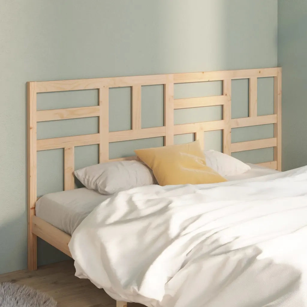 Testiera per Letto-Testata-Testiera Decorativa 206x4x104 cm in Legno Massello di Pino 792395