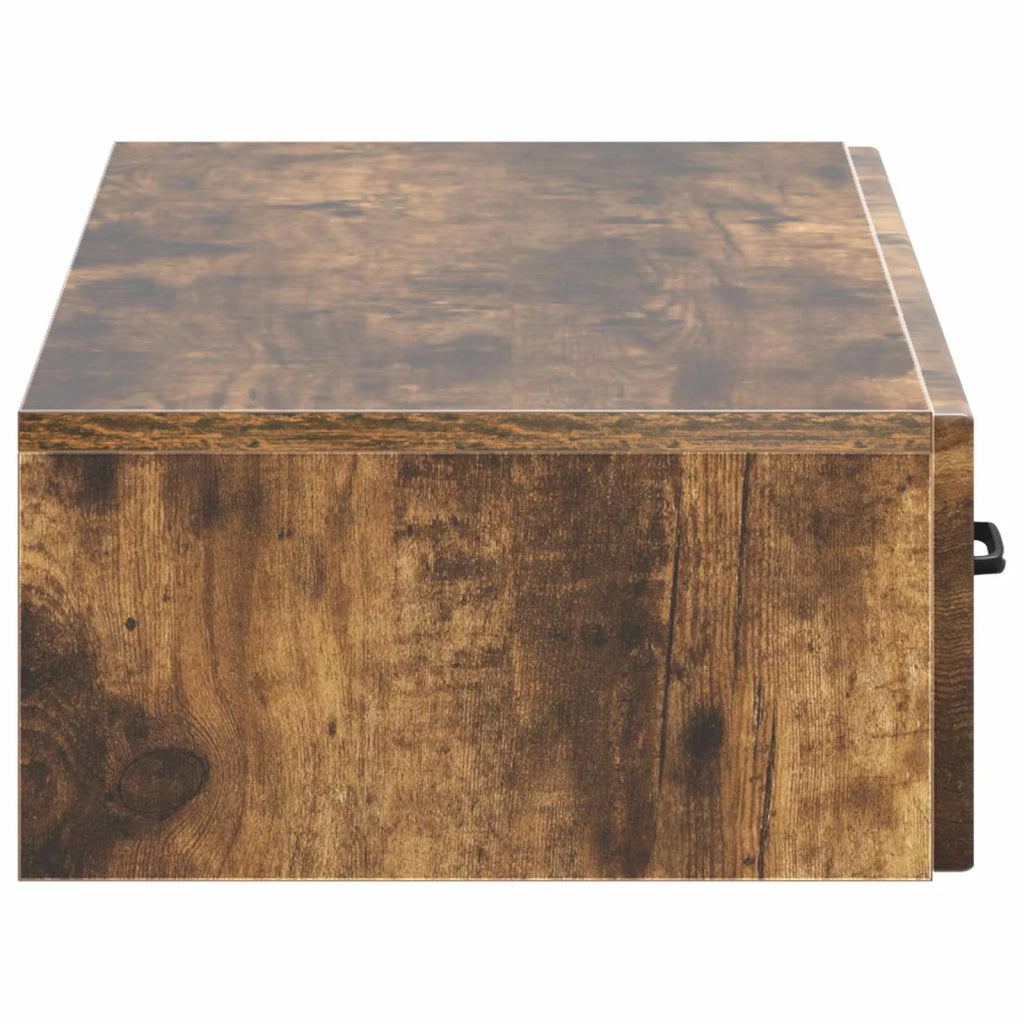 Tavolino da Parete Laterale | Tavolo laterale | Tavolino Rovere Fumo 87,5 x 34,5 x 17 cm