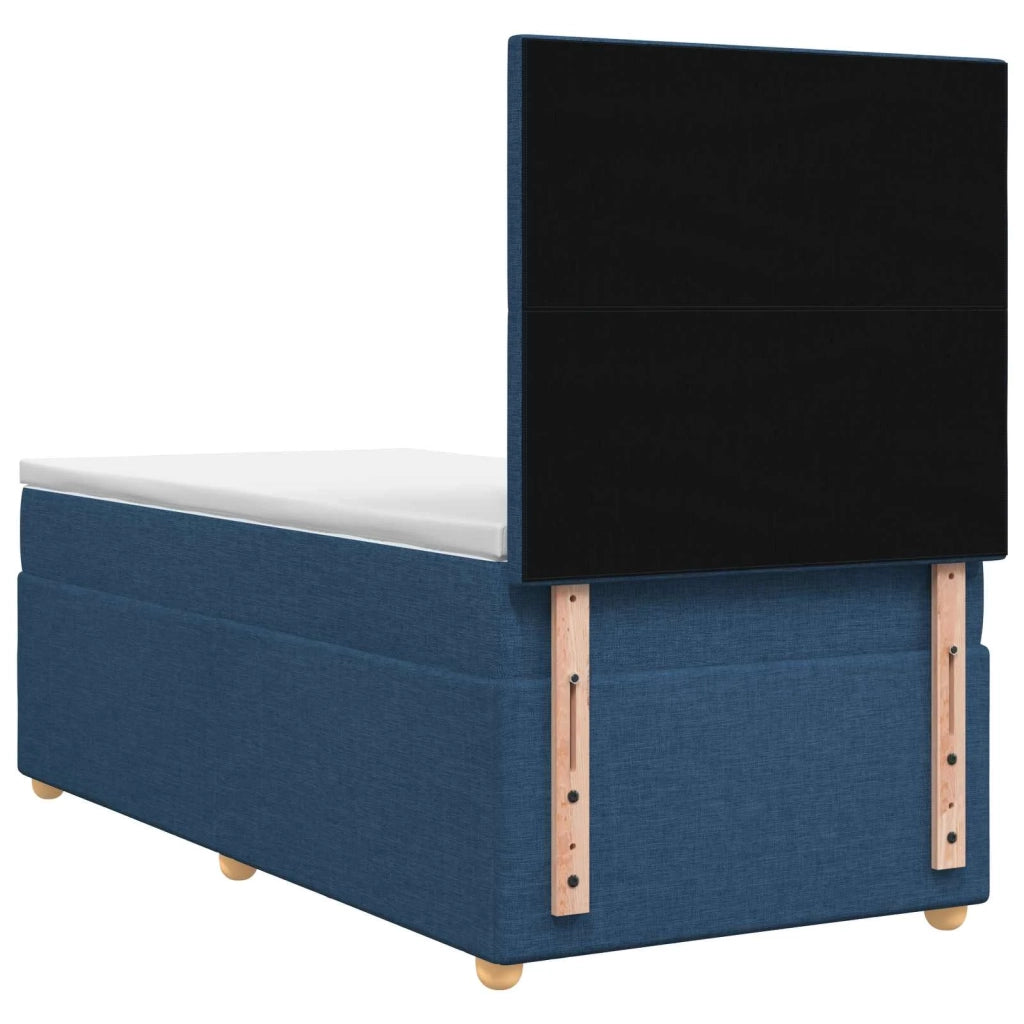 Letto box spring con materasso Blu 80 x 200 cm Tessuto 3453766