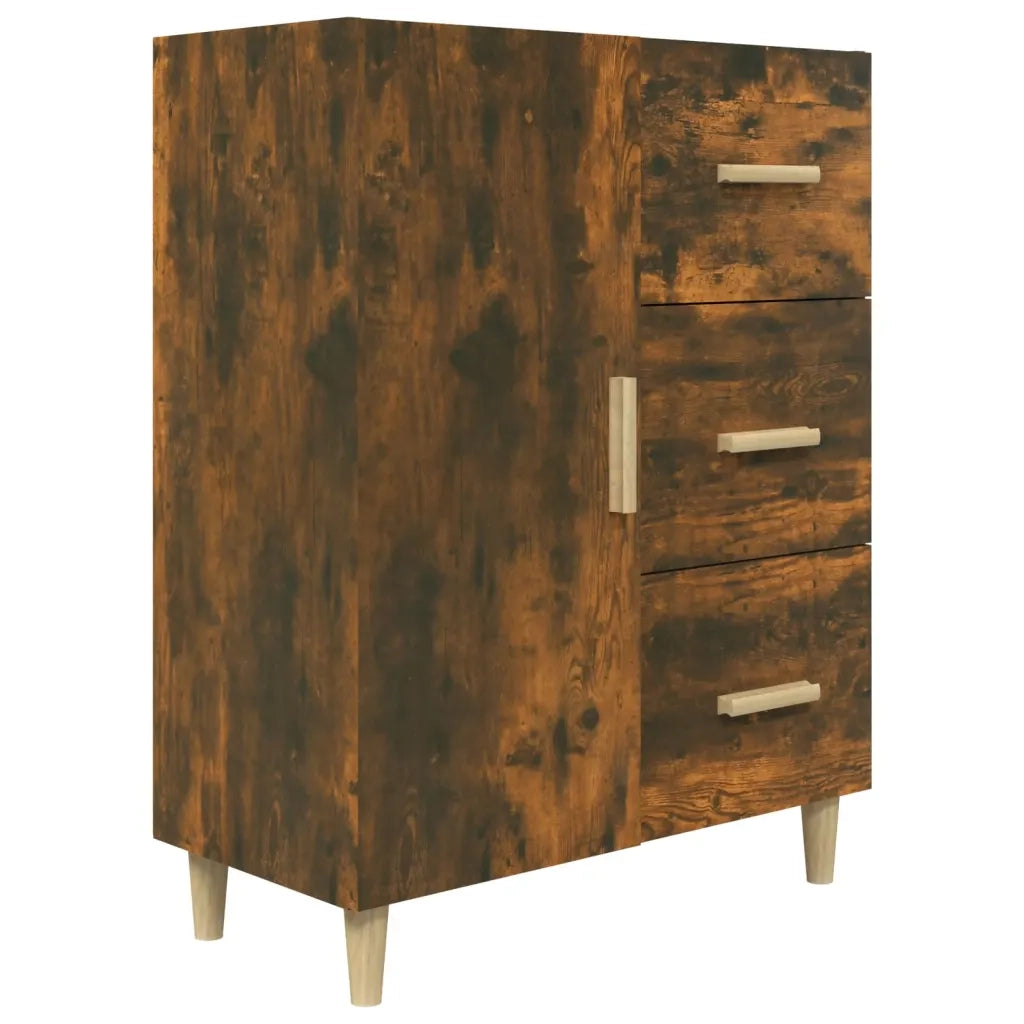 Credenza | Madia | Buffet da pranzo | Armadio da pranzo Rovere Fumo 69,5x34x90 cm in Legno Multistrato