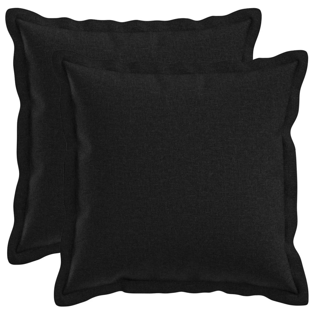 Federa 2 pcs HOUTEN Nero 30 x 30 cm Lino 915737