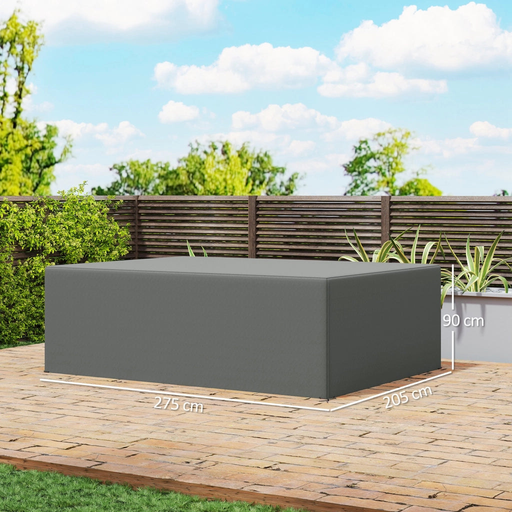 Copertura per mobili da giardino ¨C Xylo ¨C impermeabile anti-UV 275x205x90cm grigio