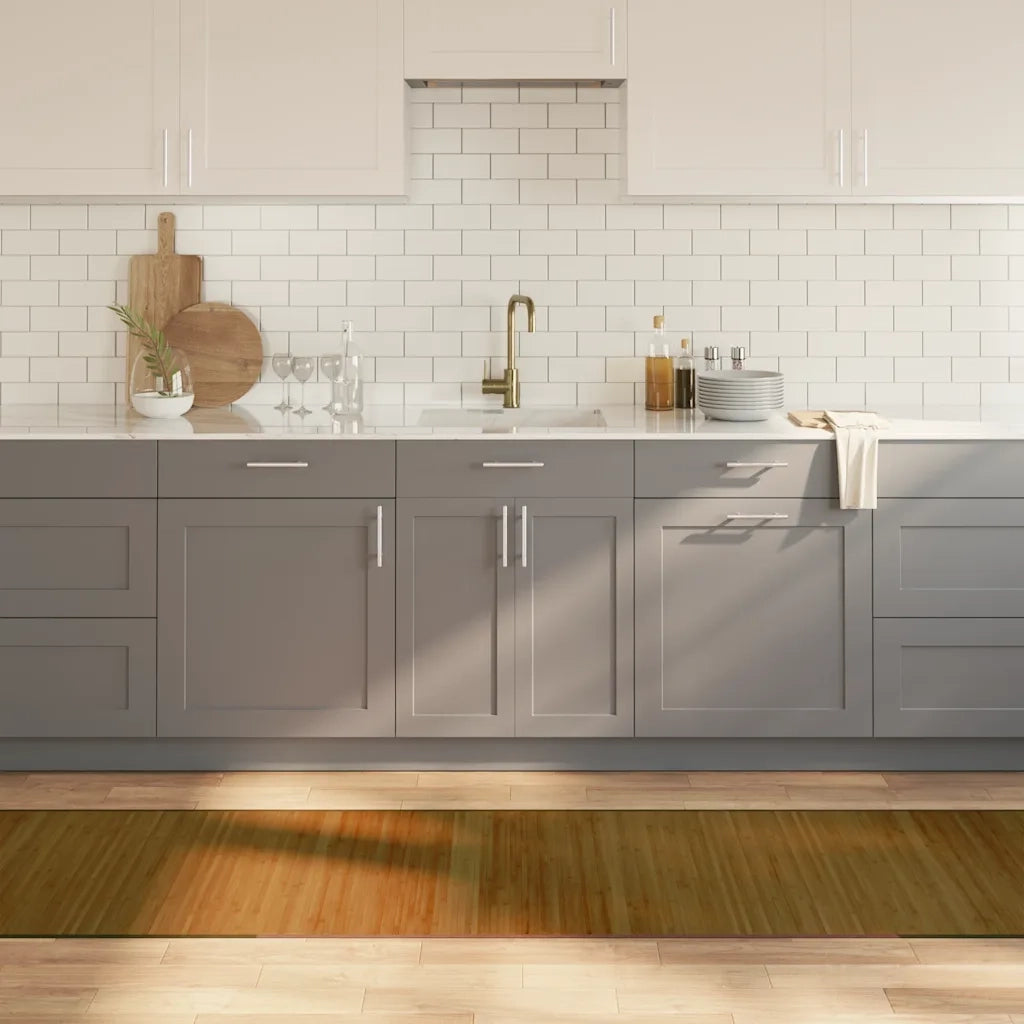Tappeto Rettangolare Marrone 70x500 cm in Bambù 376890