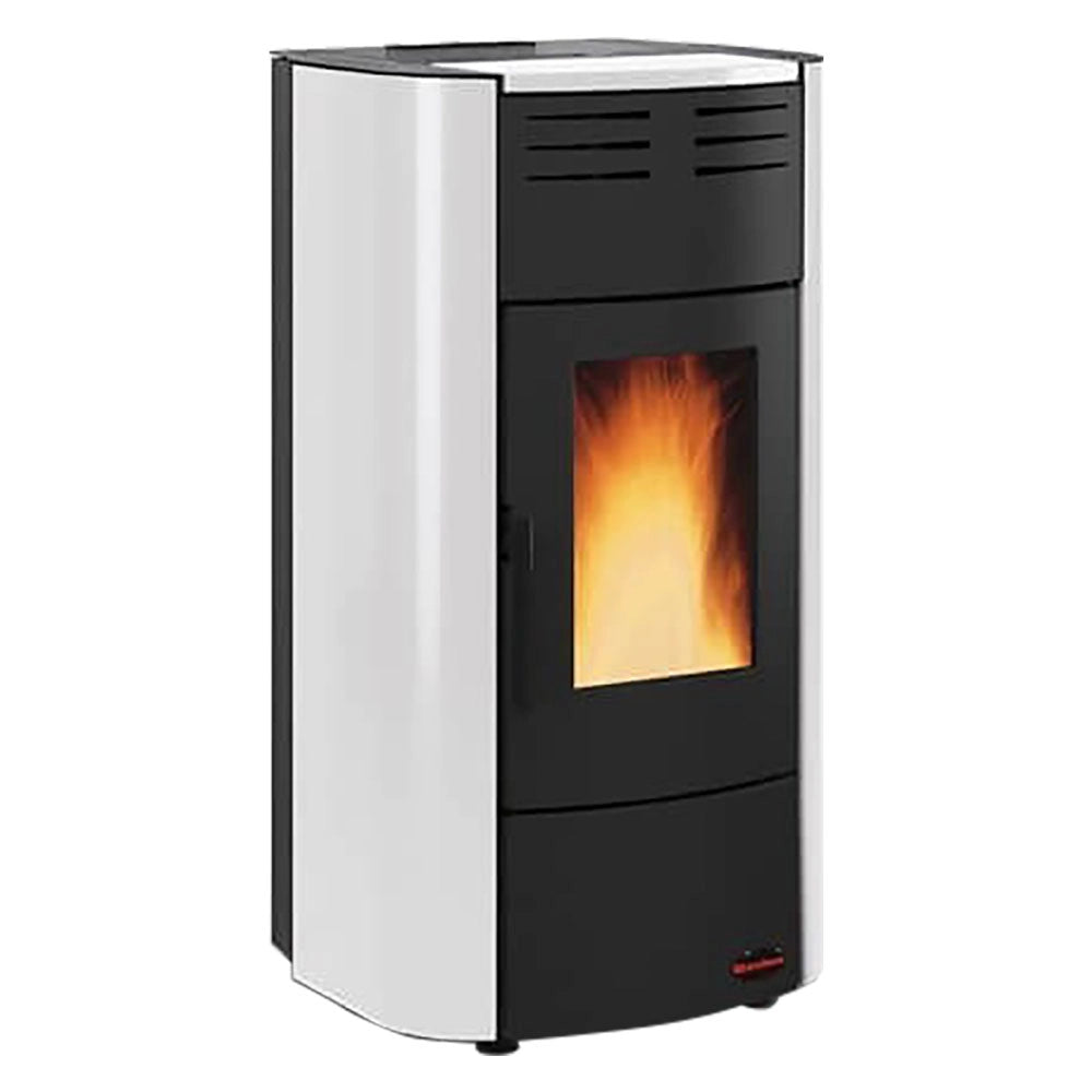 1pz termostufa a pellet 'raffaella idro h15' colore bordeaux cod:ferx.7001515nlm