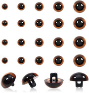 Occhi per Amigurumi 50 Stuks - Materiale Kunststof - Dimensioni 9/10/12/13,5/15 mm - Per Amigurumi/Poppe - Solido e Sicuro - Facile da Ricamare - Occhi per Poppe
