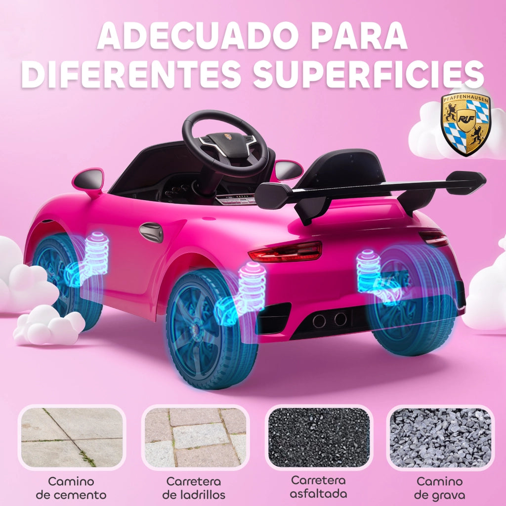 Auto elettrica per bambini con telecomando ¨C zephmum ¨C rosa