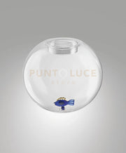 3804-51-371 DIFFUSORE IN VETRO TRASPARENTE D.15CM C/PESCE PER 8W