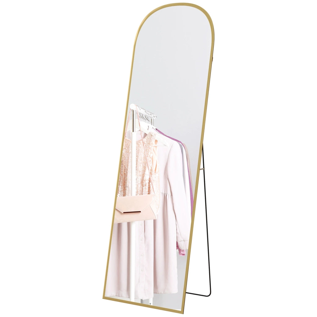Specchio Moderno ¨C Minimal ¨C Oro Lega Alluminio 50x170cm