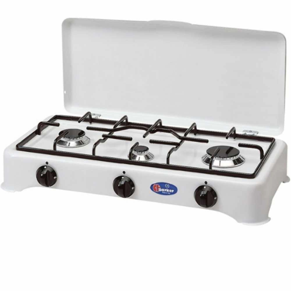 FORNELLO PARKER 3 FUOCHI PICCOLO 27 GRIGLIA PIATTINA A GAS METANO - PARKER