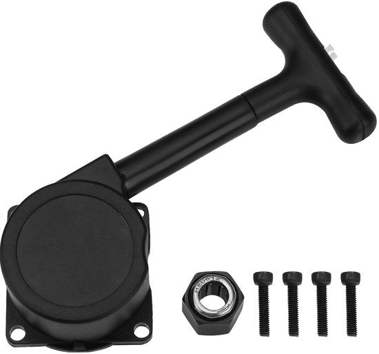 Avviamento a Tiraggio per 1/10 Auto RC - Compatibile con HSP/HPI/REDCAT - Connettori a Sei Viti 12 mm - Alloggiamento 27 mm - Compreso 4 Viti - Sistema di Avvio