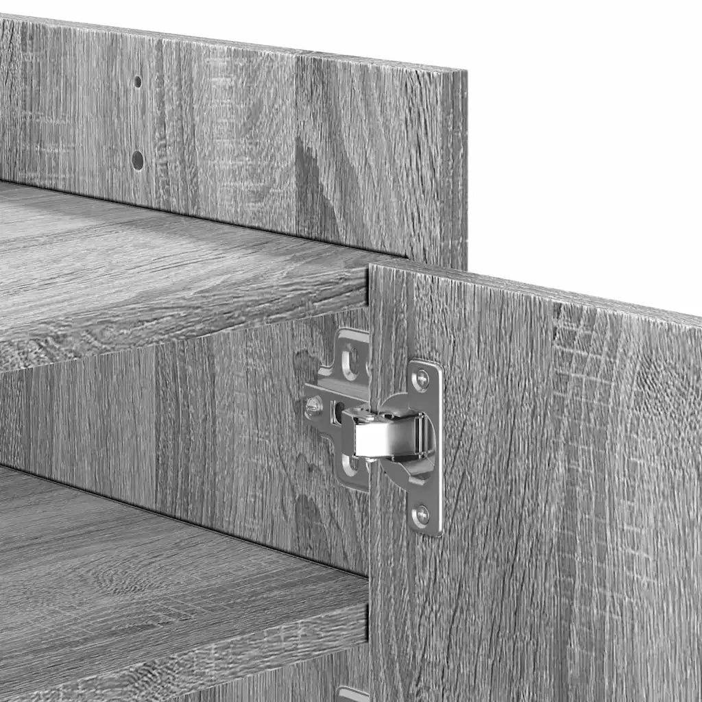 Mobile TV Grigio Sonoma 100x35x40 cm in Legno Multistrato 848379
