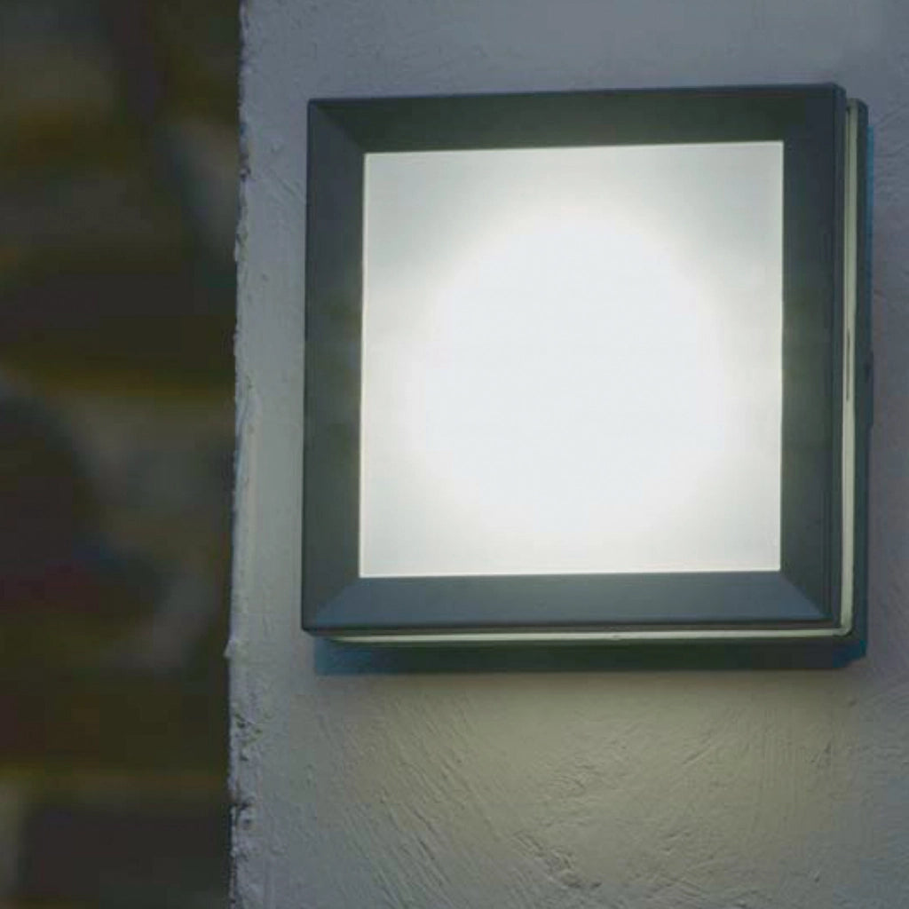 Applique esterna nera GX53 LED 5,7W IP54 Egil Elstead