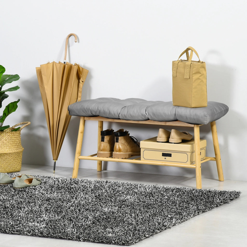 Cuscino per Sedie da Pranzo ¨C Minimal ¨C Grigio 110x48x8 cm