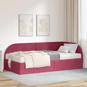Struttura Letto Angolare con Materasso 2 pcs Verde Velluto 3394178