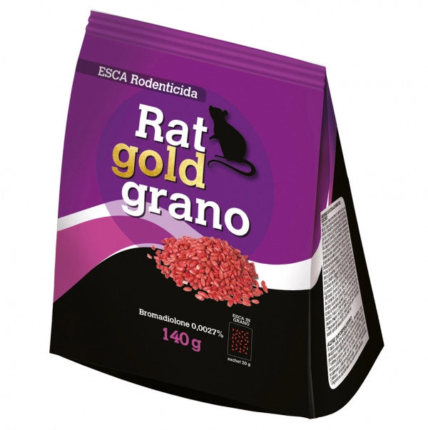Rat Gold rodenticida in grano 140g x 20 bustine