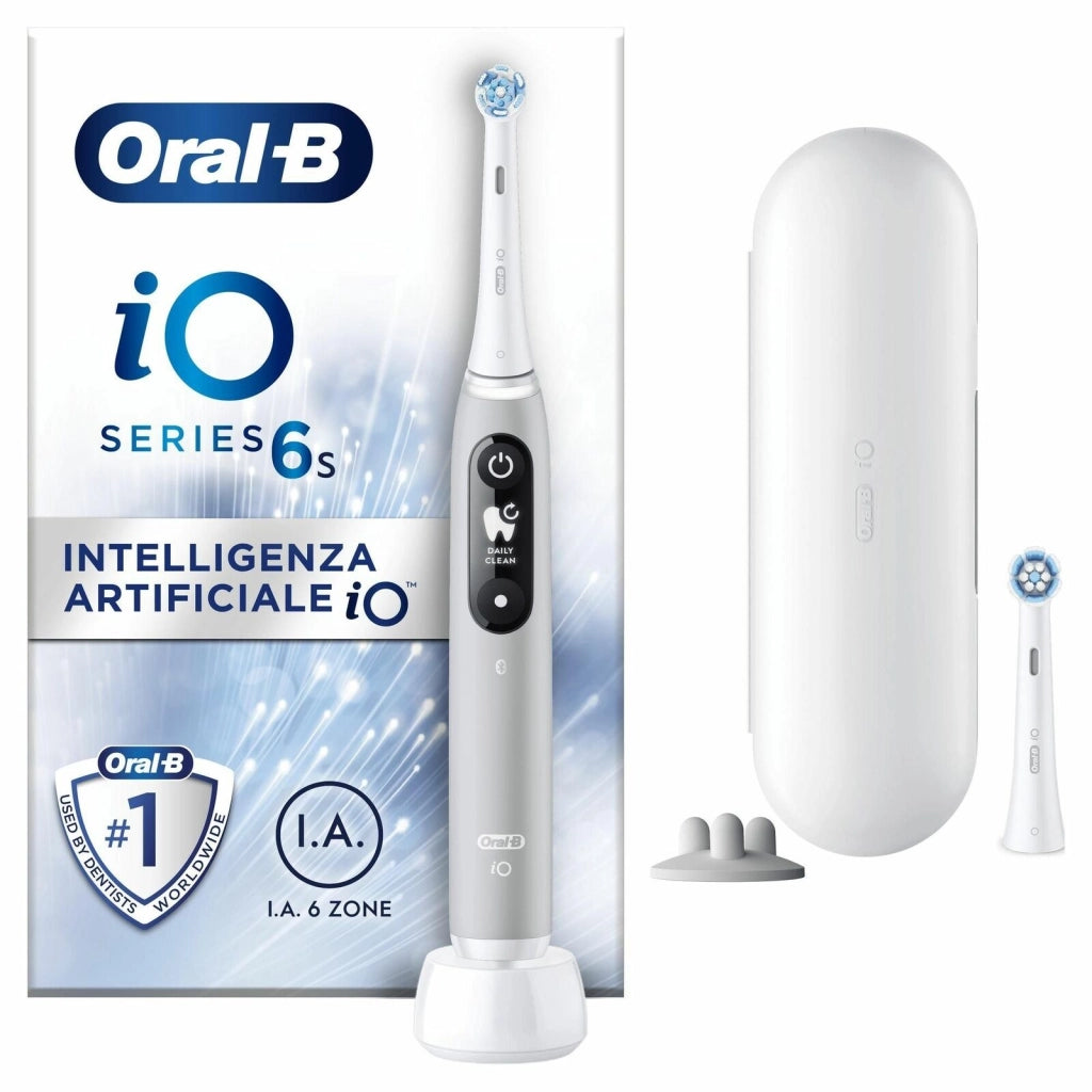 Oral-B 427360 iO Series 6S Spazzolino elettrico Rotazione Oscillazione 5 modalita' Timer 2 min autonomia colore Grigio