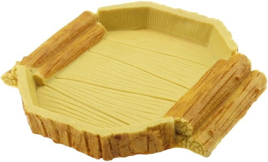 Acqua per Reptili - Tazza per Reptili 14,7x14x2cm - Mangiatoia per Reptili - Stabilità - Aspetto Unico - Adatto per Animali Domestici - Kit Acquario per Reptili