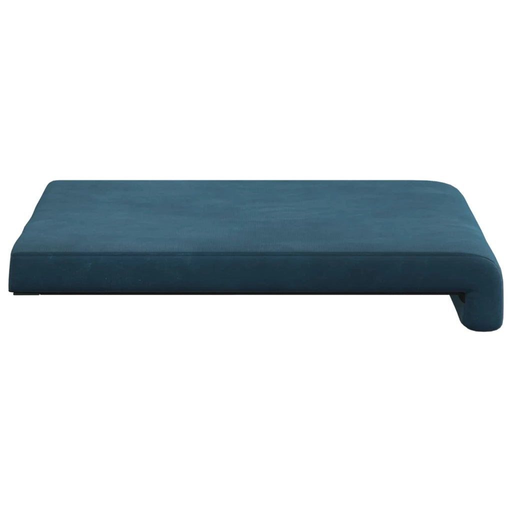 Cuscino per panchina 2 pcs Velluto Blu Profondità 35 cm 42043030