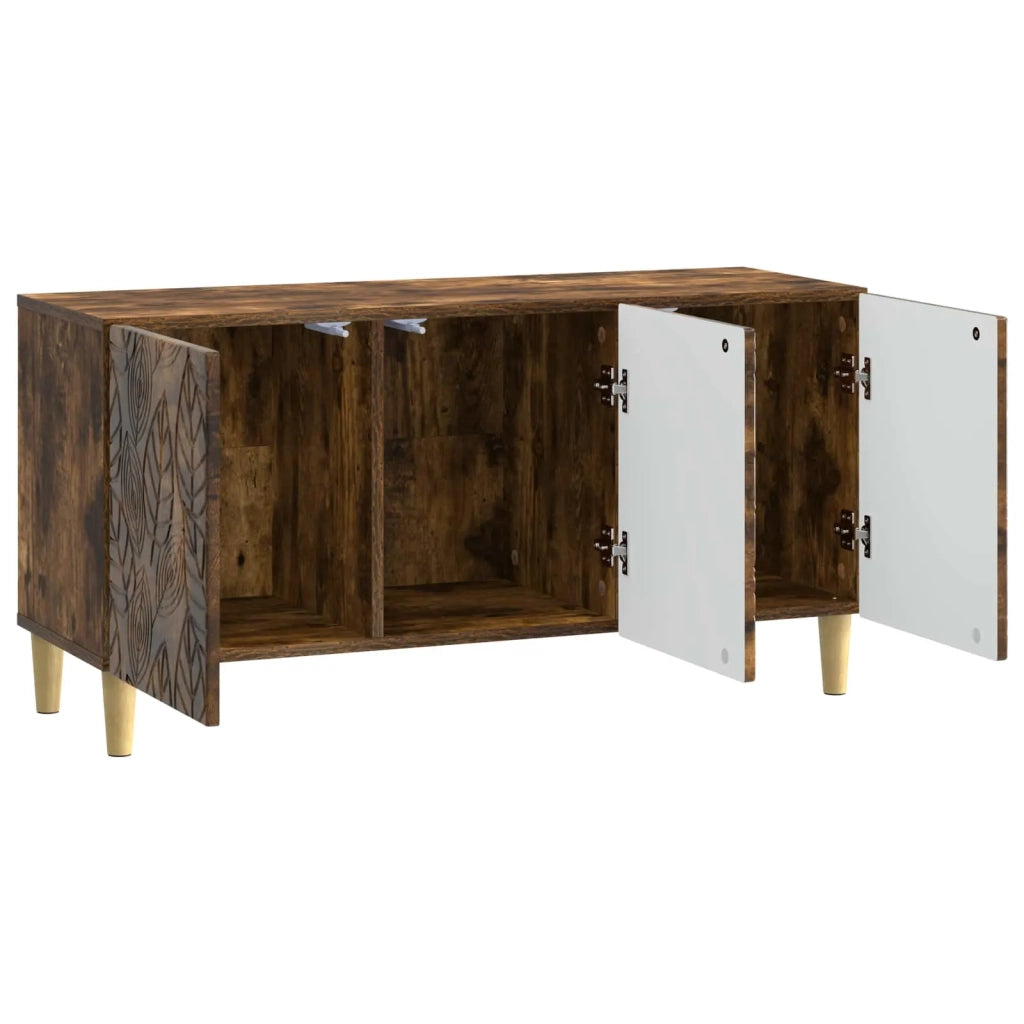 Mobile TV-Credenza per TV 99 x 34,5 x 50 cm Rovere Fumo Legno ingegnerizzato