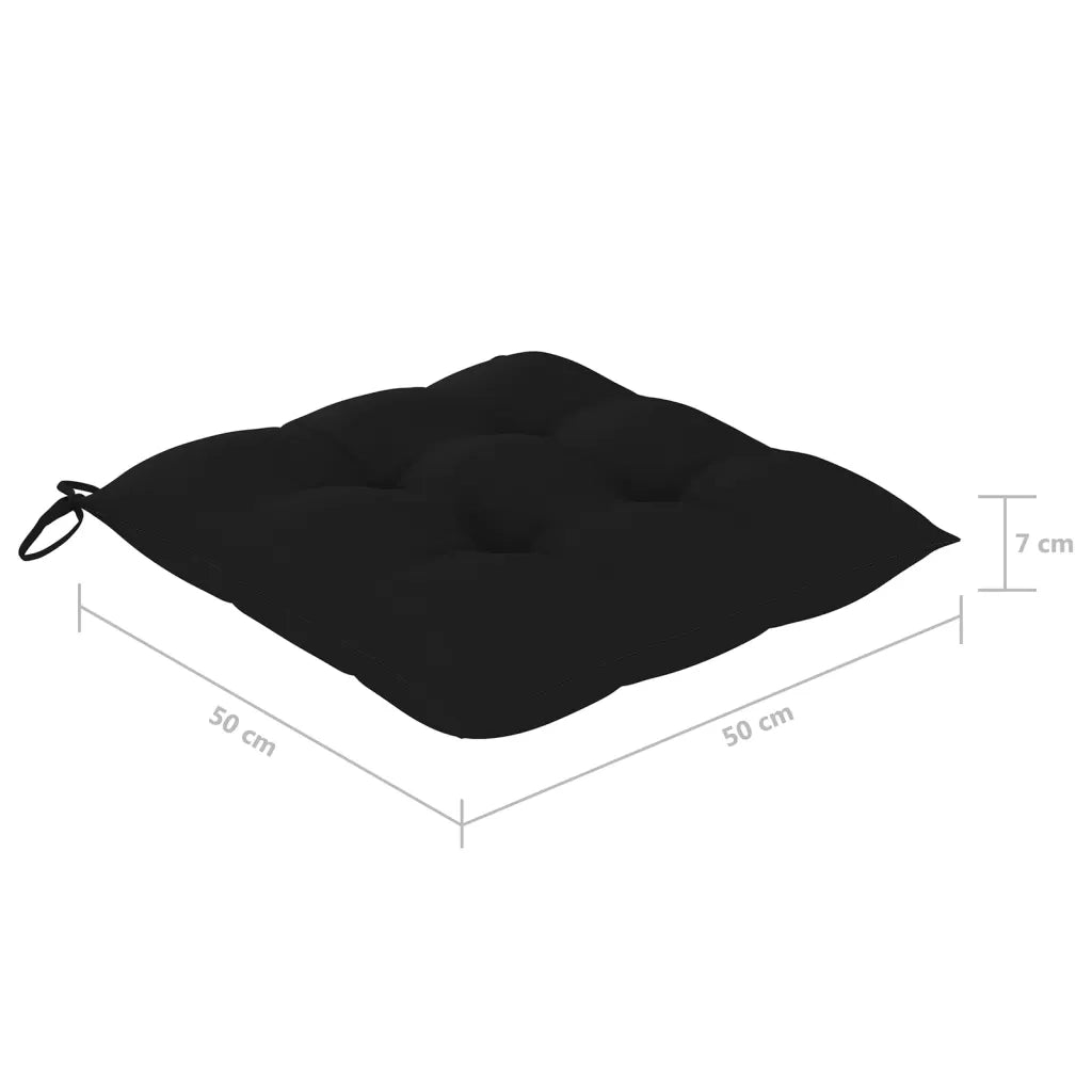 Sedie da Giardino con Cuscini 8 pz in Legno Massello di Acacia 3078546