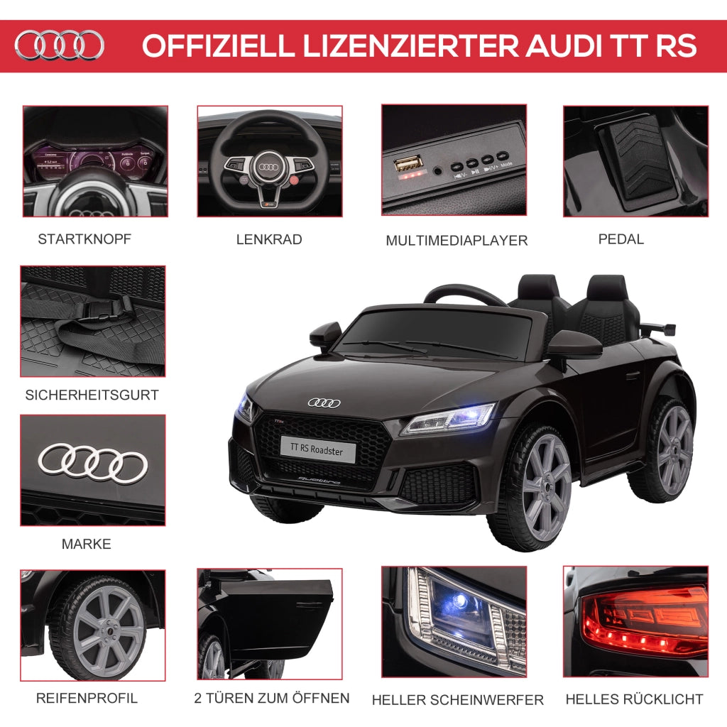 Auto Bambini Audi TT RS Roadster ¨C Minimal ¨C Nero LED Telecomando