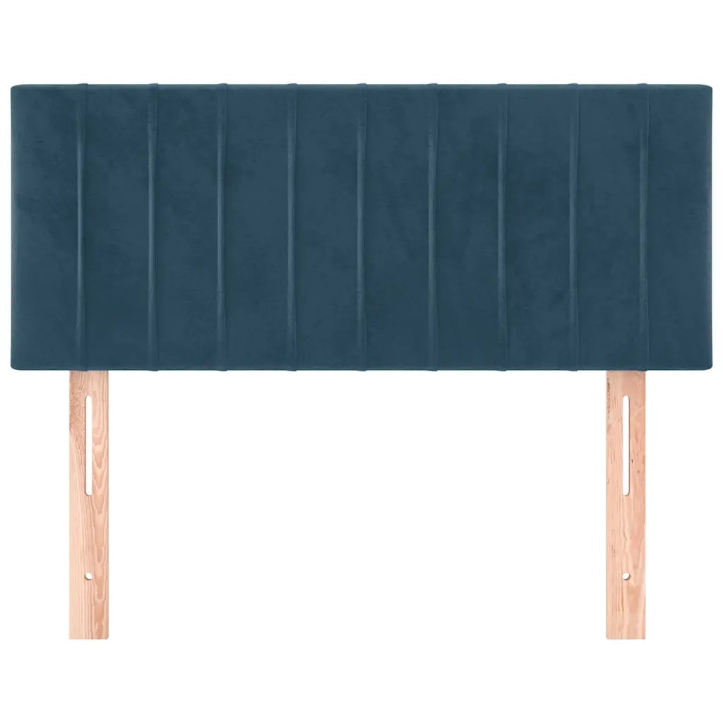 Testiera | Testata Blu Scuro 100x5x78/88 cm in Velluto