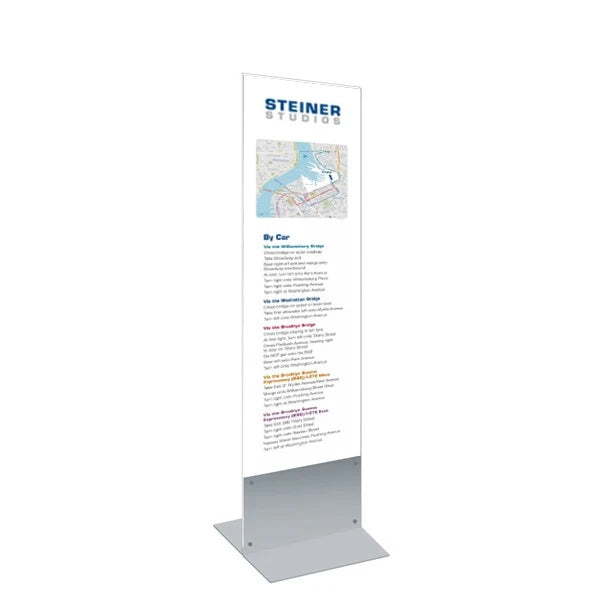 Totem Comunicazione con base a T 420 mm LINEA PLUS - 42 x 156