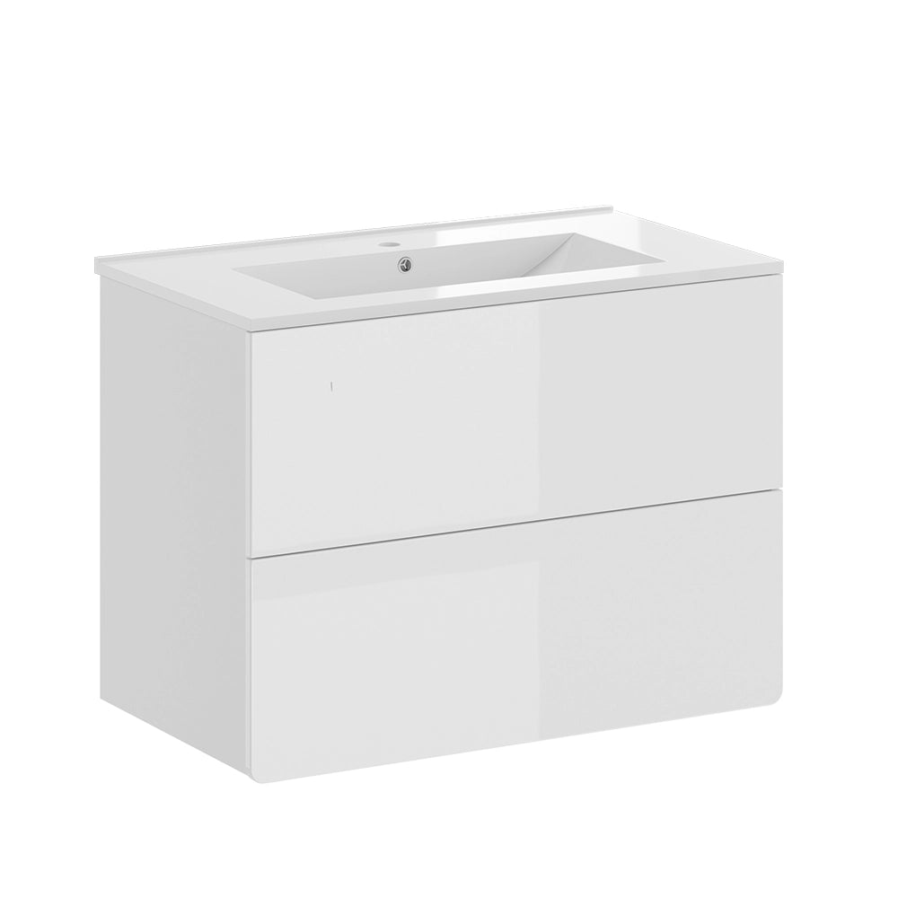Vicco Set di mobili da bagno Bianco lucido 2 parti