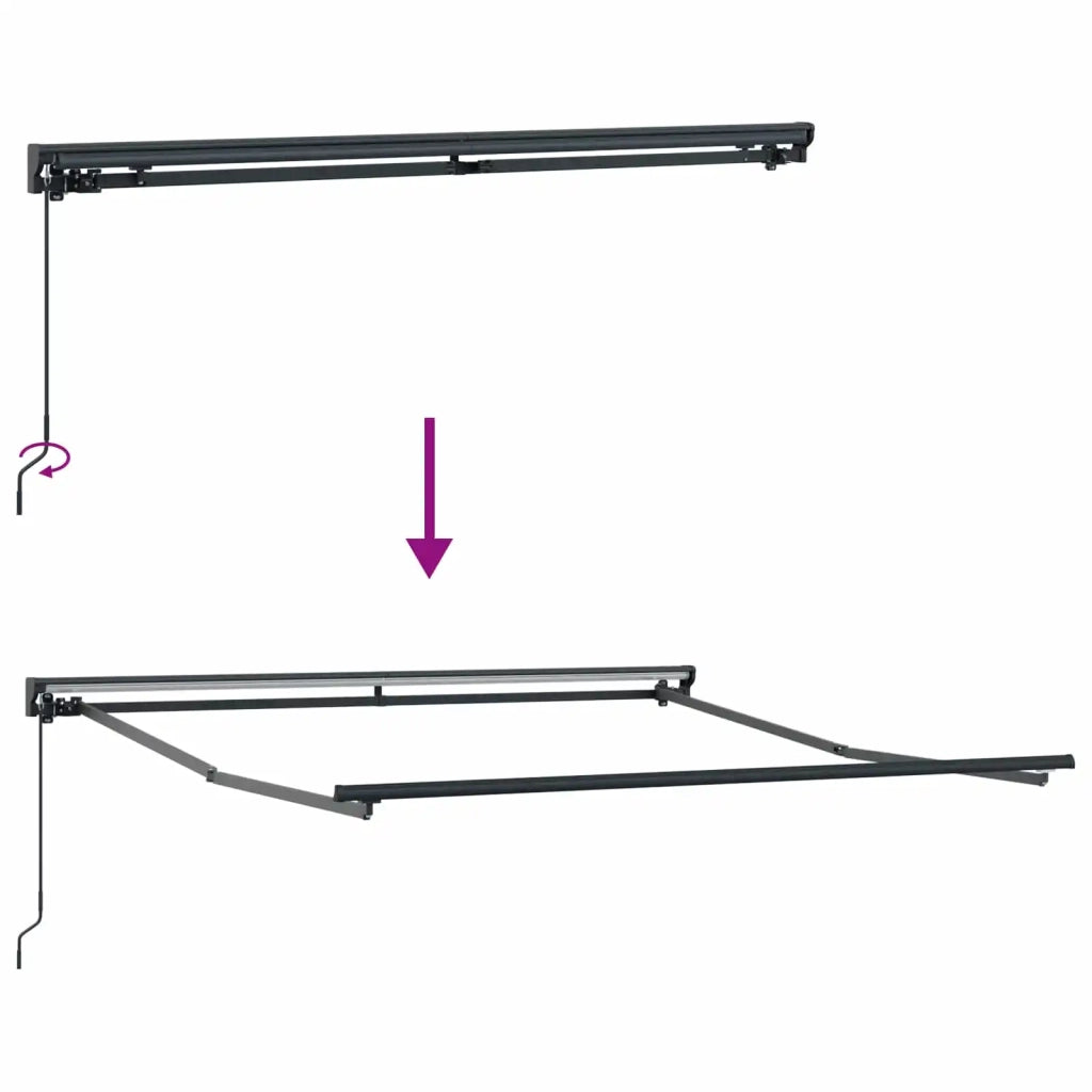 Struttura della tenda Arancione e Nero 300 x 250 cm 3329953