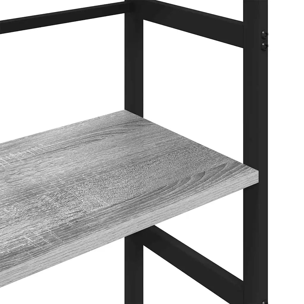 Libreria-Scaffale per Libri-Mobile di Stoccaggio Grigio Sonoma 40 x 29,5 x 149 cm Legno multistrato
