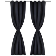 Tenda Termica Oscurante Foderata Nera Blackout 135 x 245 cm 2 pz 130369