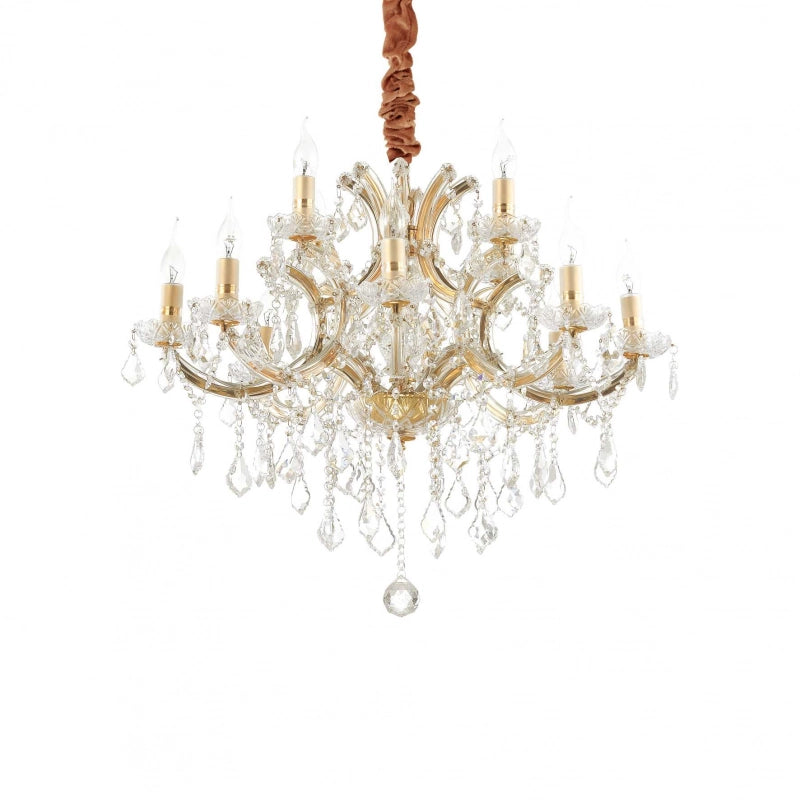 Lampada A Sospensione Napoleon Sp12 Oro Ideal-Lux