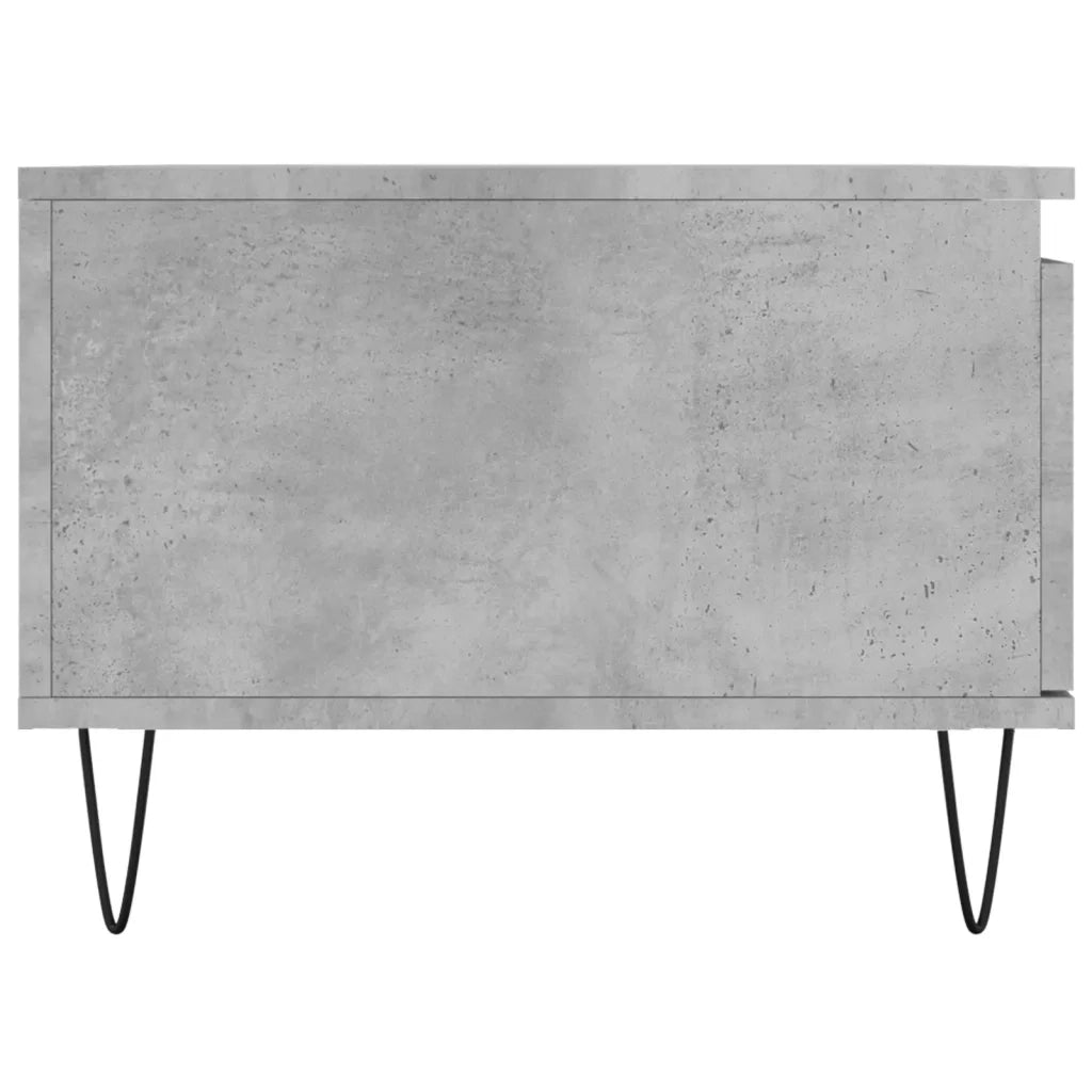 Tavolino Salotto-Tavolino da soggiorno-Tavolo Grigio Cemento 90x50x36,5 cm Legno Multistrato 522975