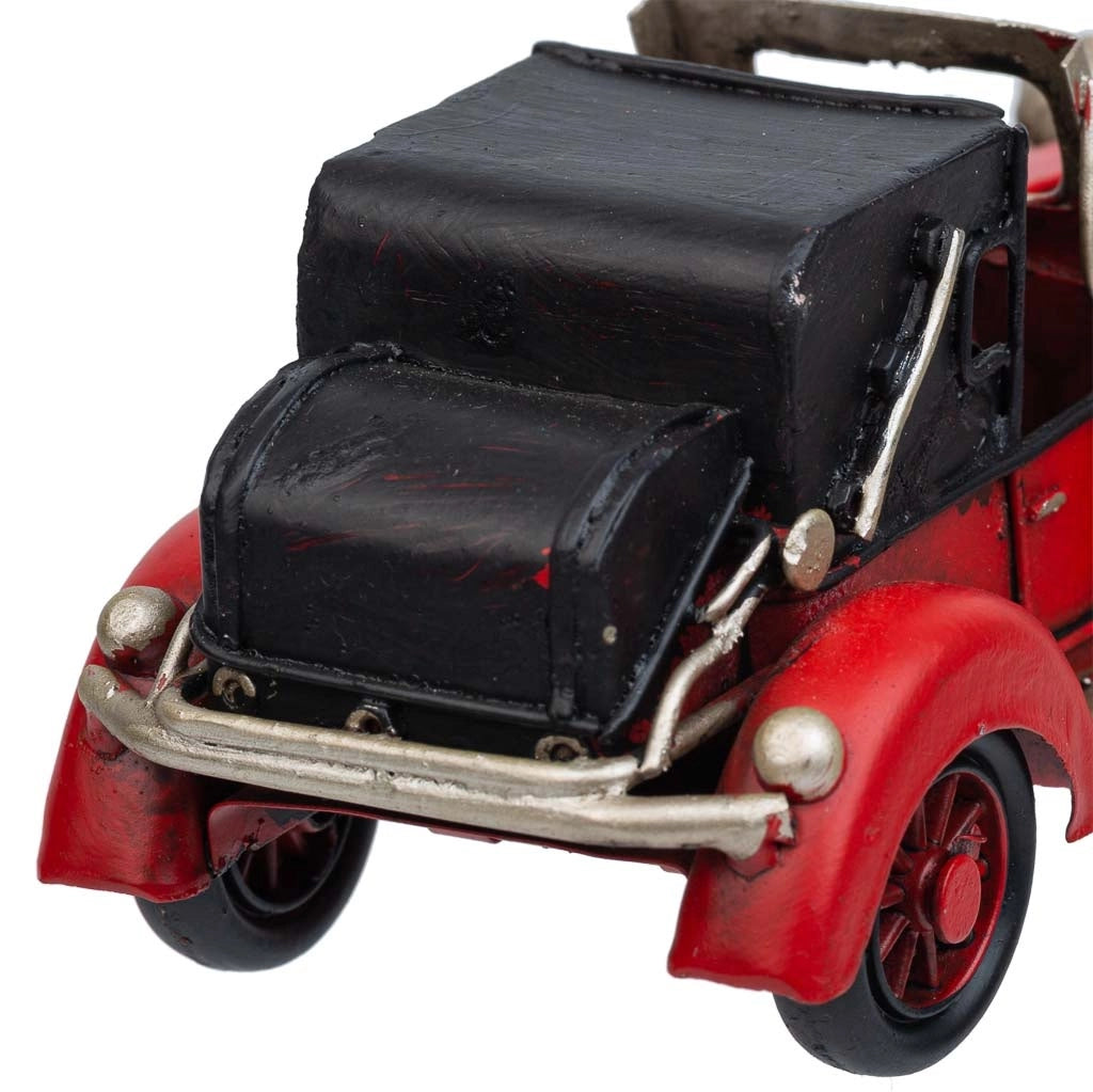 Auto in metallo rossa 16x7,5x7h