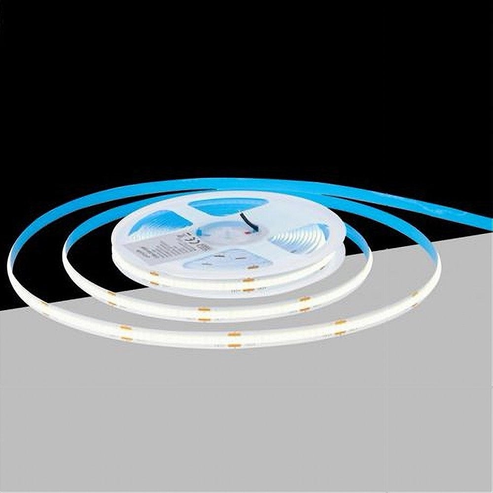 Trade Shop - Striscia Led Cob Bobina 5mt Flessibile Dc 24v Varie Temperature Colore Cob-24v-320 -