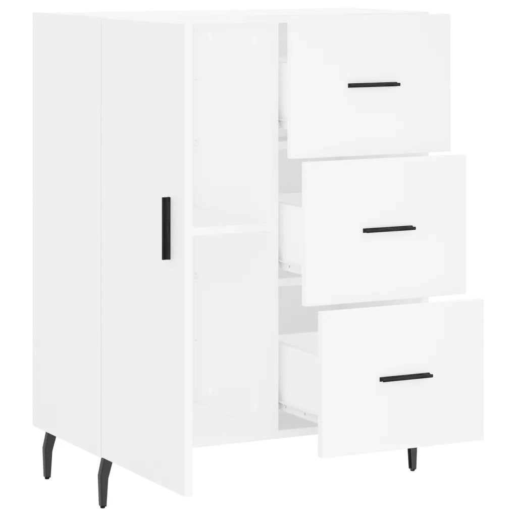 Credenza | Madia | Buffet da pranzo | Armadio da pranzo Bianca 69,5x34x90 cm in Legno Multistrato