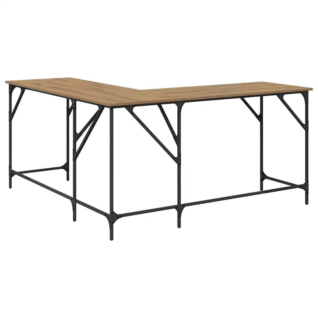 Scrivania | Tavolo da Ufficio Rovere artigianale 149 x 149 x 75 cm
