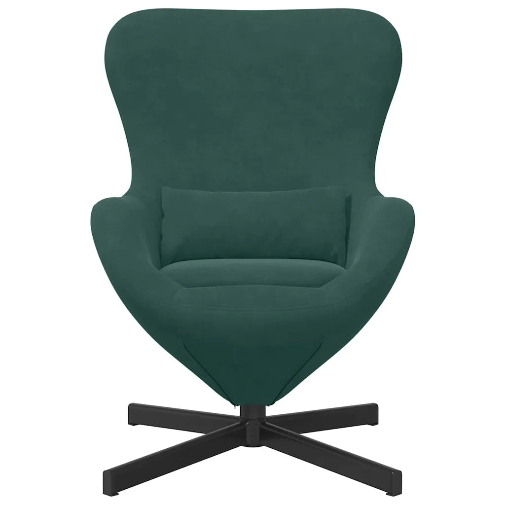 Poltrona uovo Verde Scuro 63 x 73 x 90 cm Velluto 42002758