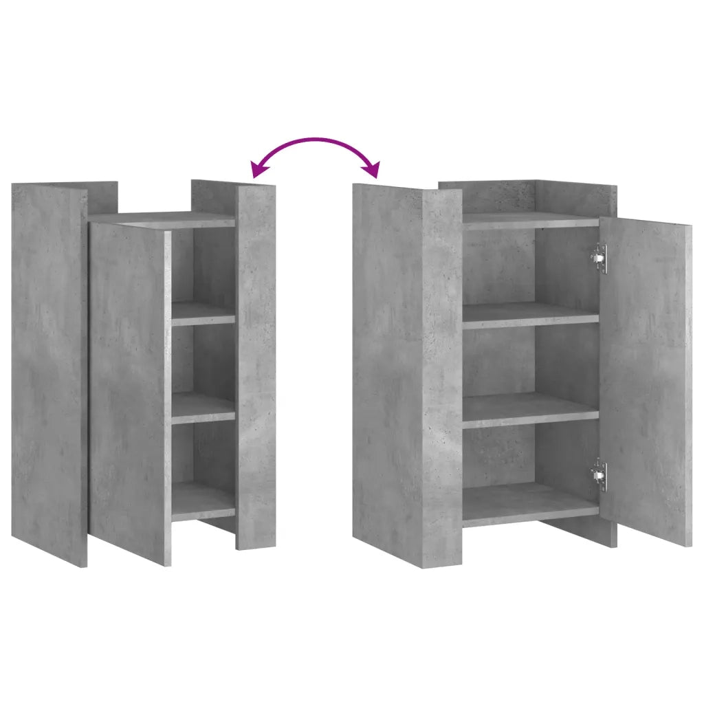 Credenza-Buffet-Armadio da cucina Grigio Cemento 45x35x75 cm in Legno Multistrato 769414