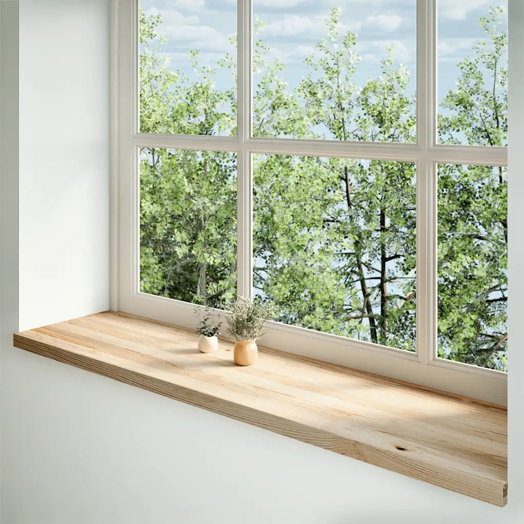 Davanzali 2 pz Non Trattati 160x40x2cm Legno Massello di Rovere CFW1931056