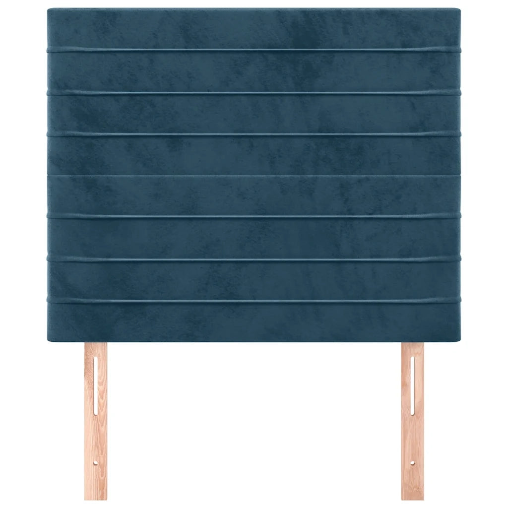 Testiera | Testata Blu Scuro 90x5x118/128 cm Velluto