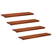 Tappeti per scale 4 pz 110 x 30 x 2 cm Marrone 3446230