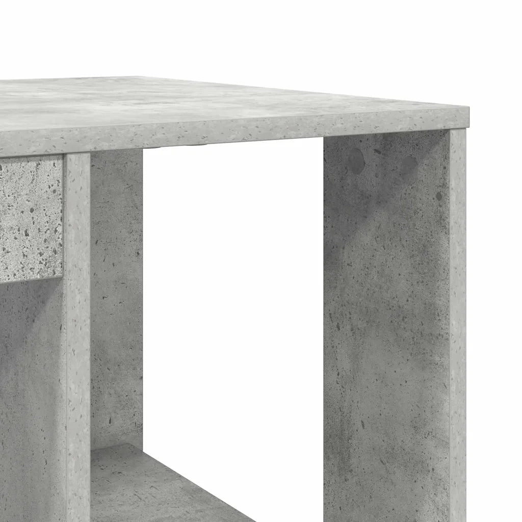 Scrivania Grigio cemento 130 x 50.5 x 75 cm Legno multistrato 869501