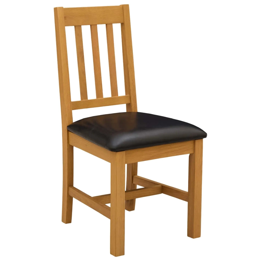 Set da pranzo 4 pz Nero Legno di Quercia Massello 3430295