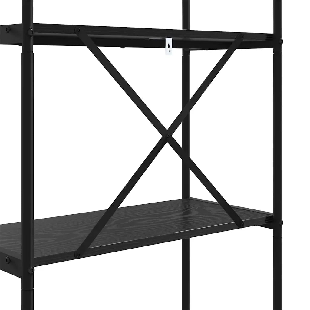 Libreria Rovere Nero 60 x 30 x 183 cm Legno multistrato 879905
